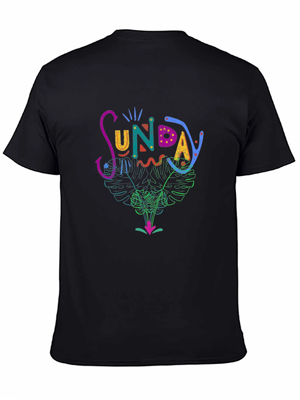 Sunday Graphic Print T-Shirt - Casual Stylish