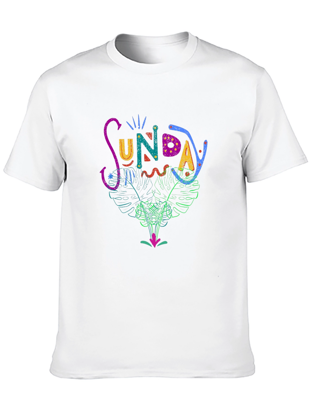 Sunday Graphic Print T-Shirt - Casual Stylish