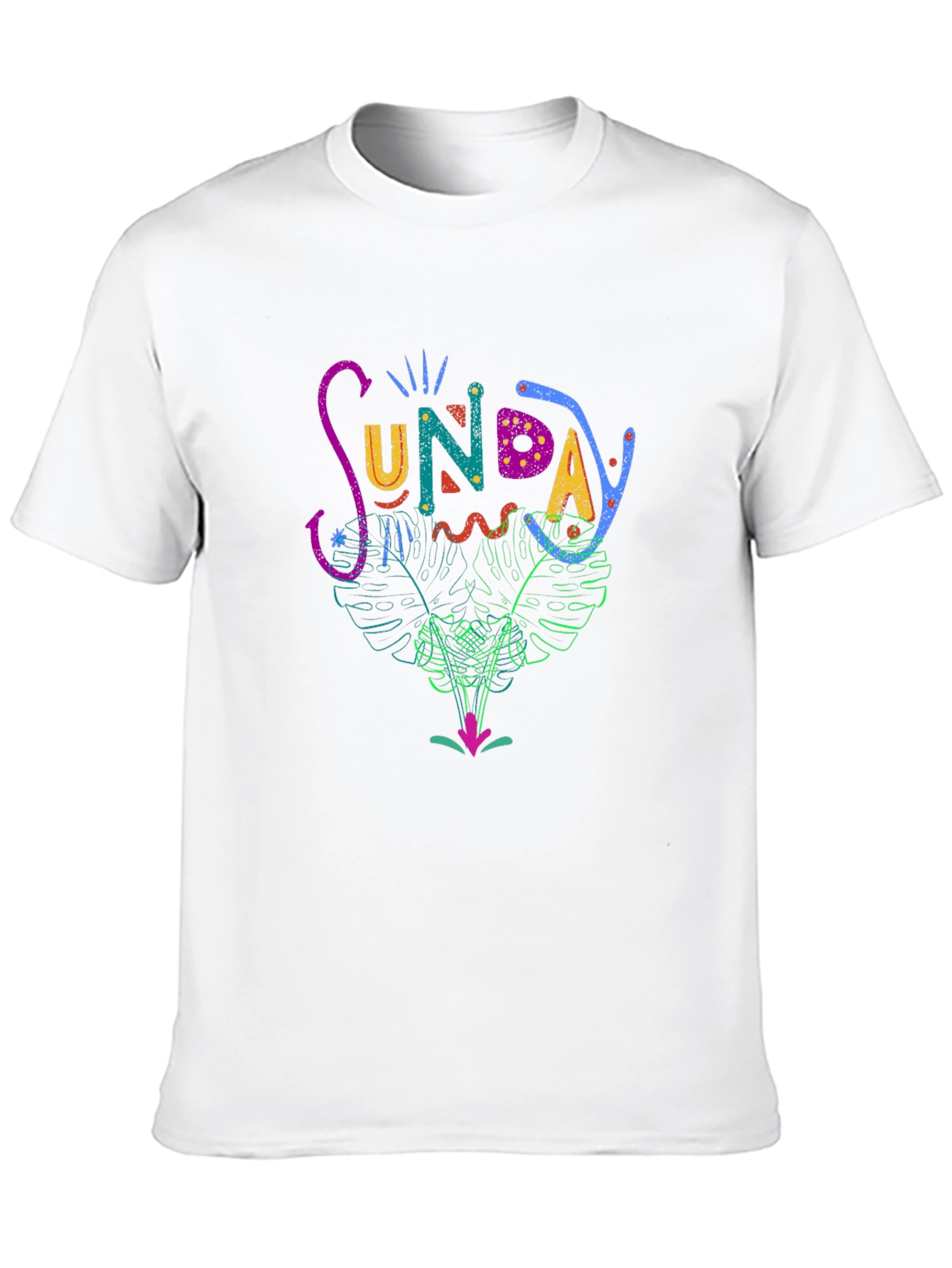 Sunday Graphic Print T-Shirt - Casual Stylish