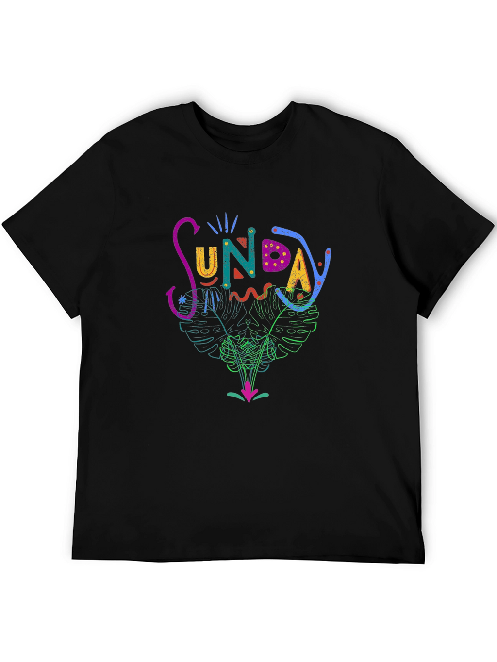 Sunday Graphic Print T-Shirt - Casual Stylish