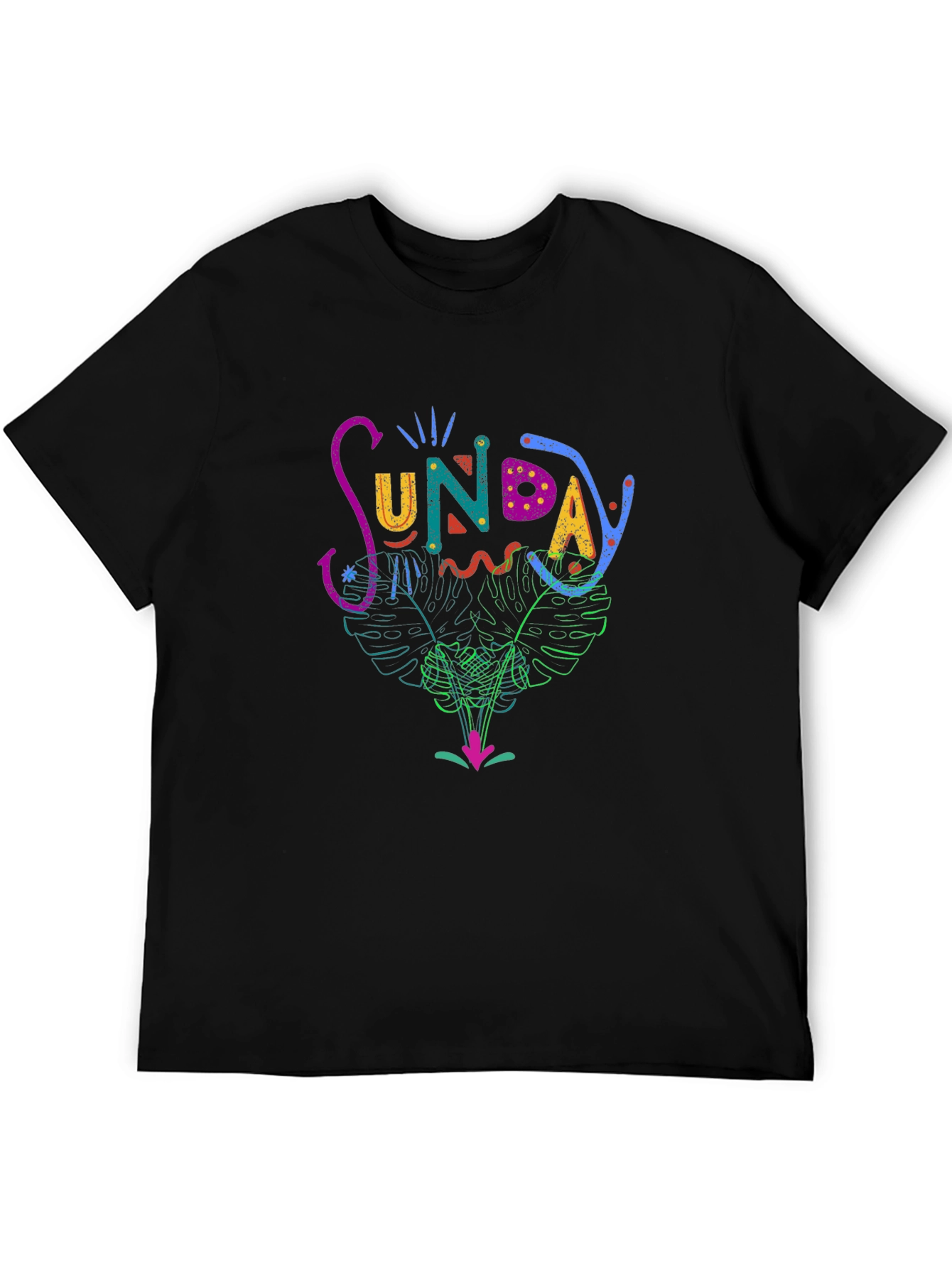 Sunday Graphic Print T-Shirt - Casual Stylish