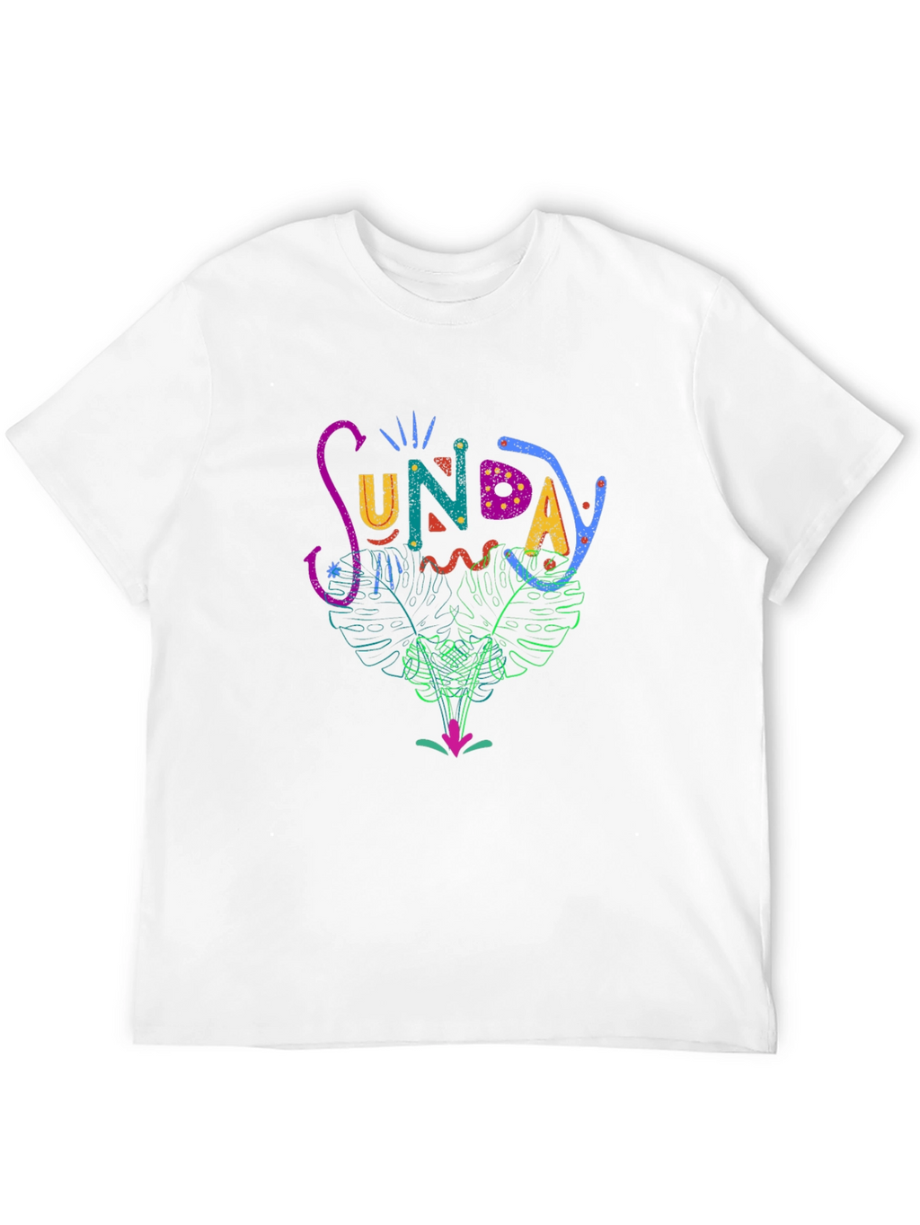 Sunday Graphic Print T-Shirt - Casual Stylish