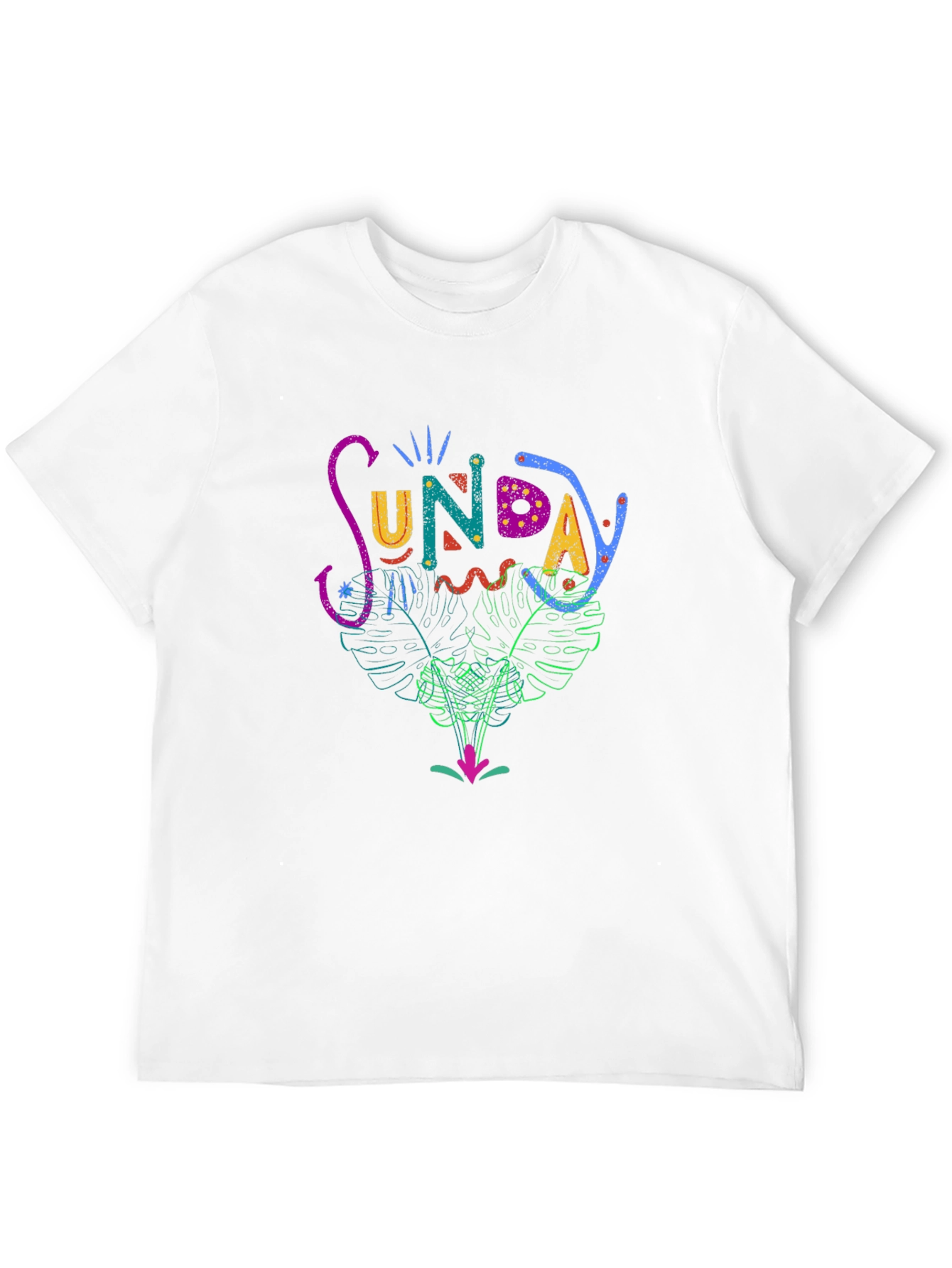 Sunday Graphic Print T-Shirt - Casual Stylish