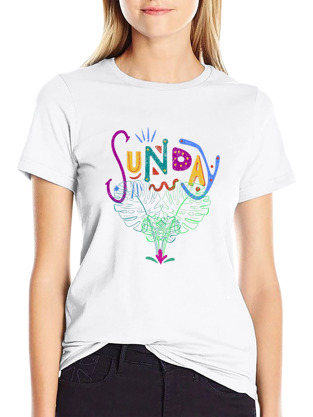 Sunday Graphic Print T-Shirt - Casual Stylish