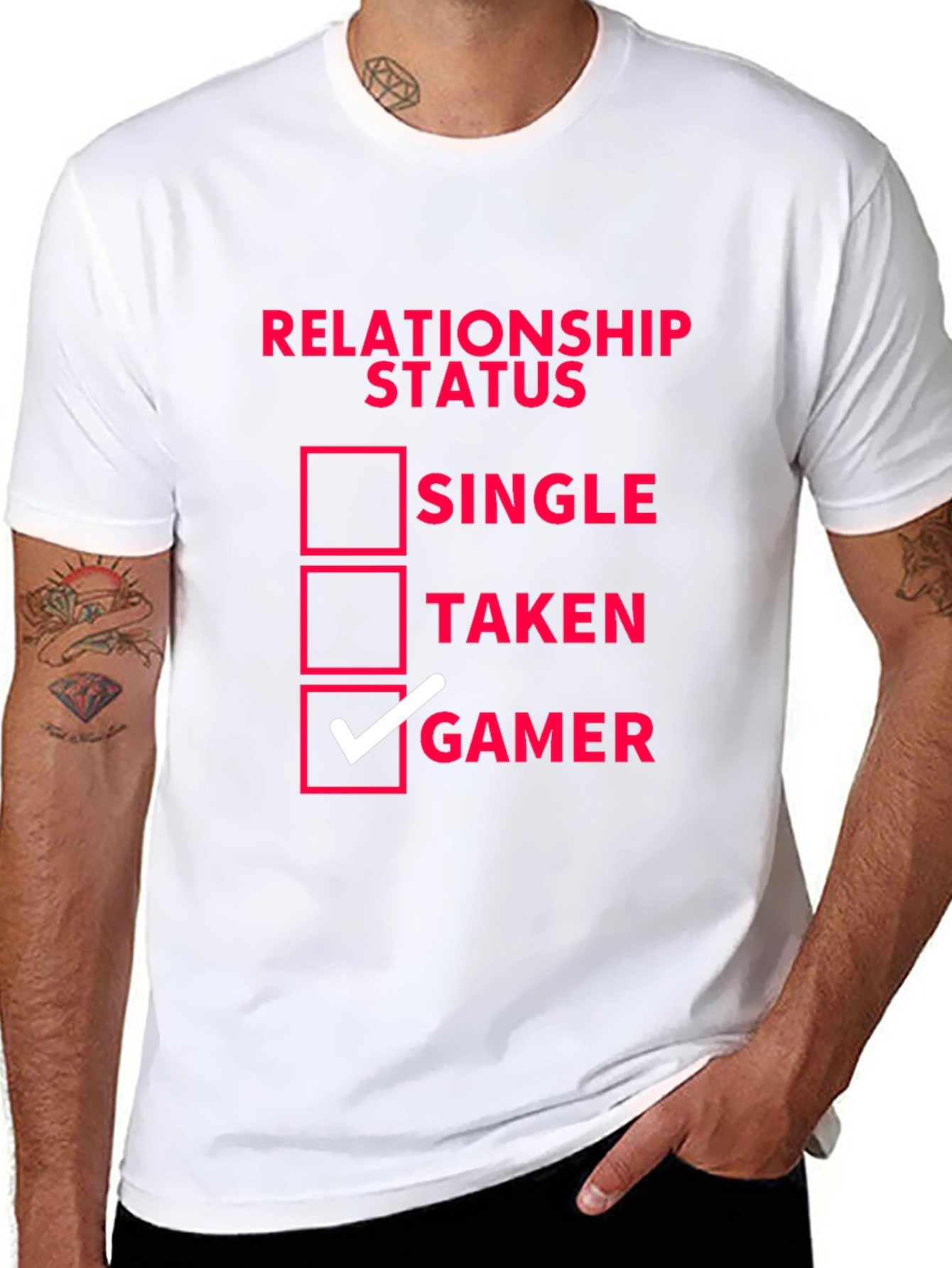 Relationship Status Gamer T-Shirt - Black