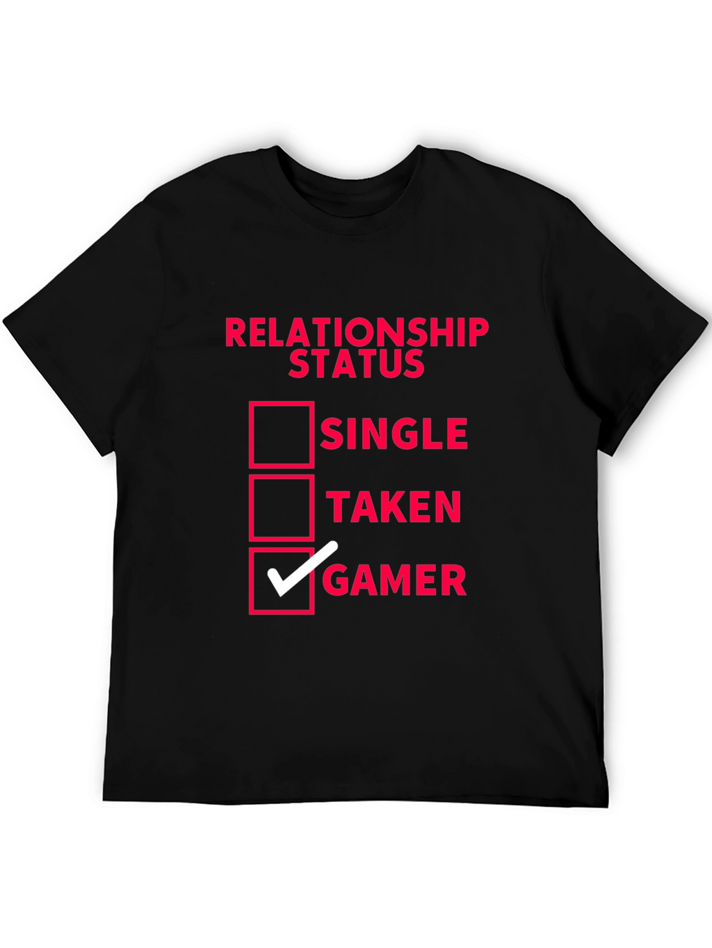 Relationship Status Gamer T-Shirt - Black