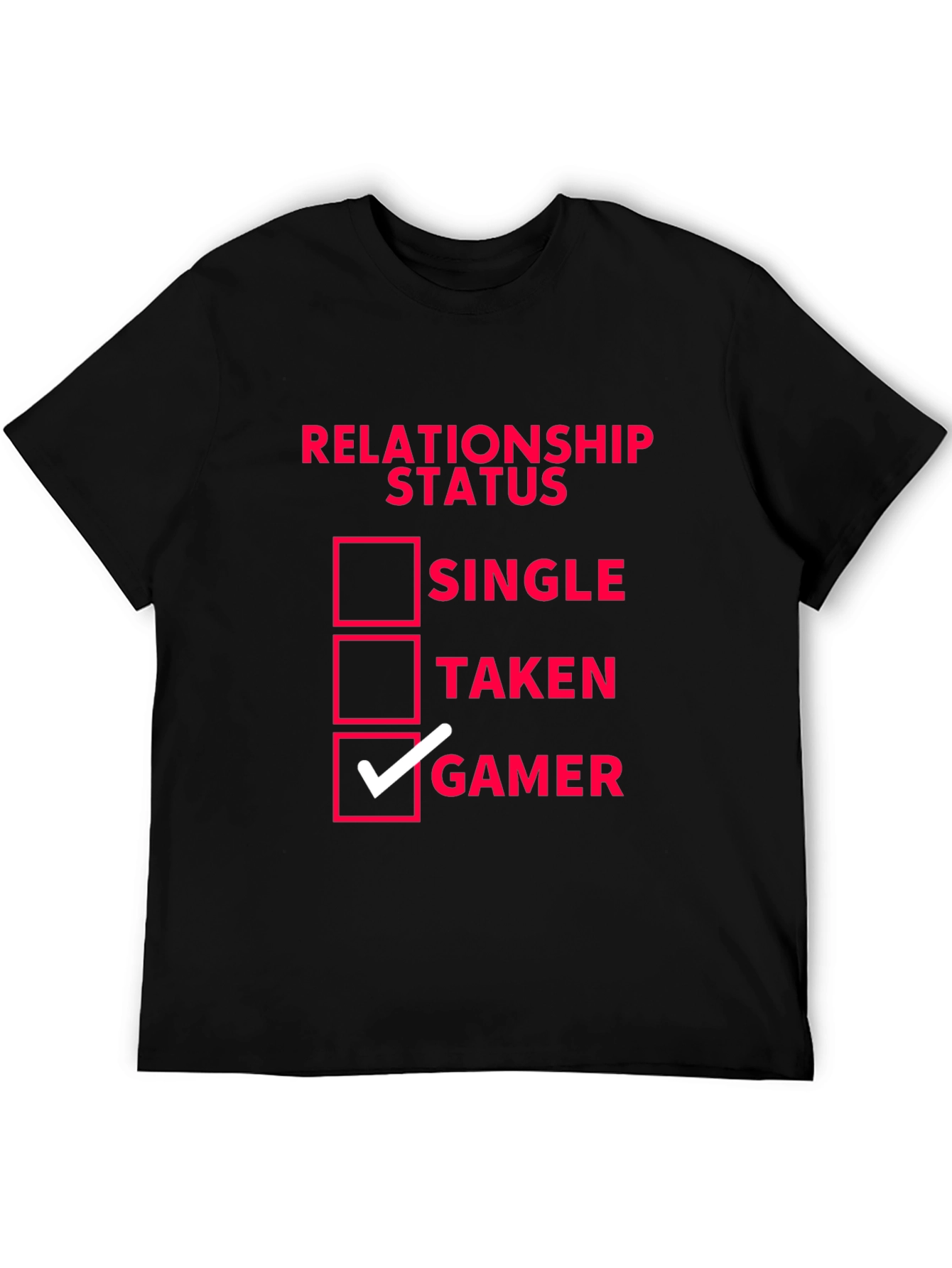 Relationship Status Gamer T-Shirt - Black