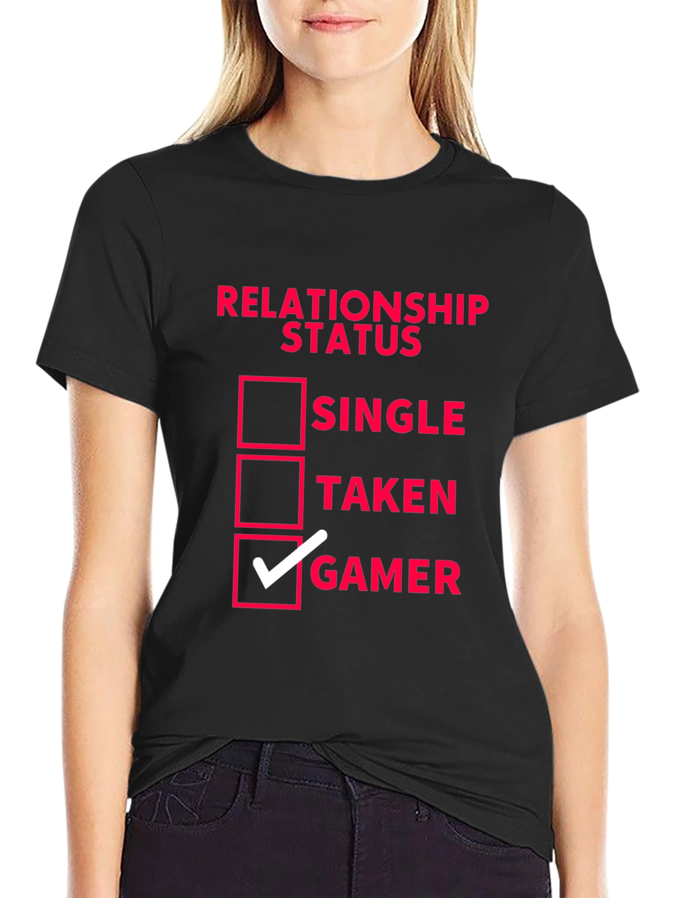 Relationship Status Gamer T-Shirt - Black