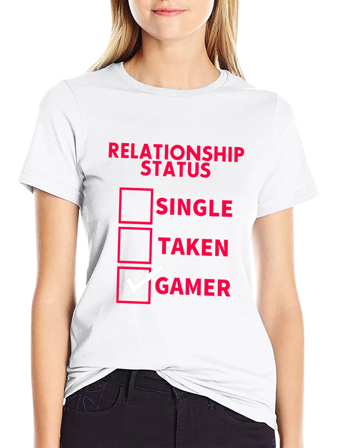 Relationship Status Gamer T-Shirt - Black