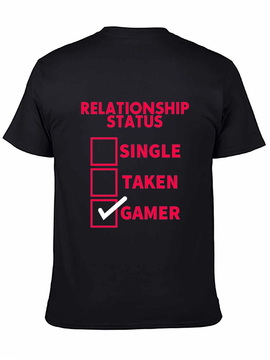 Relationship Status Gamer T-Shirt - Black