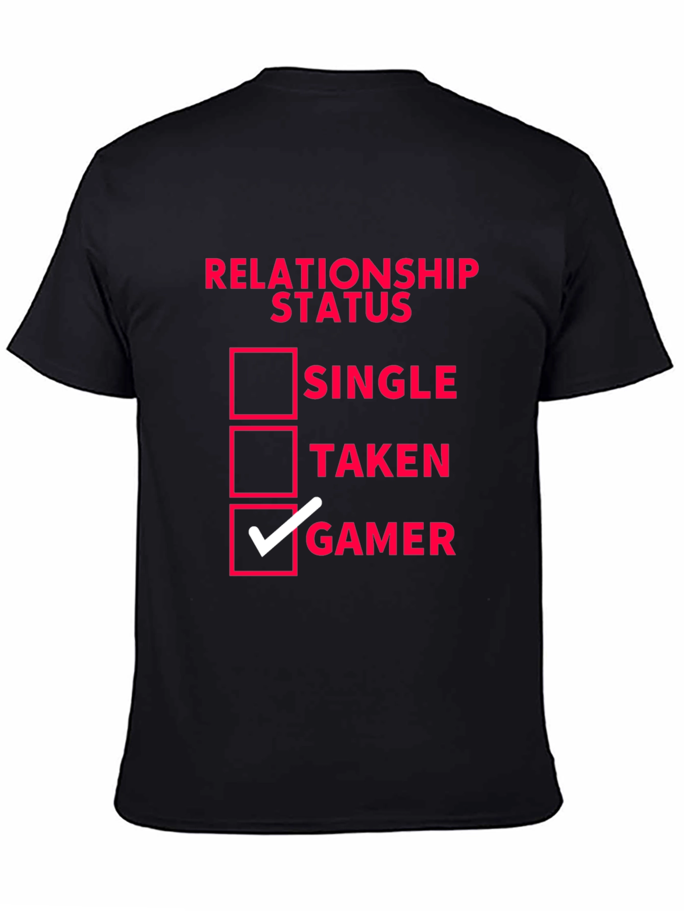 Relationship Status Gamer T-Shirt - Black