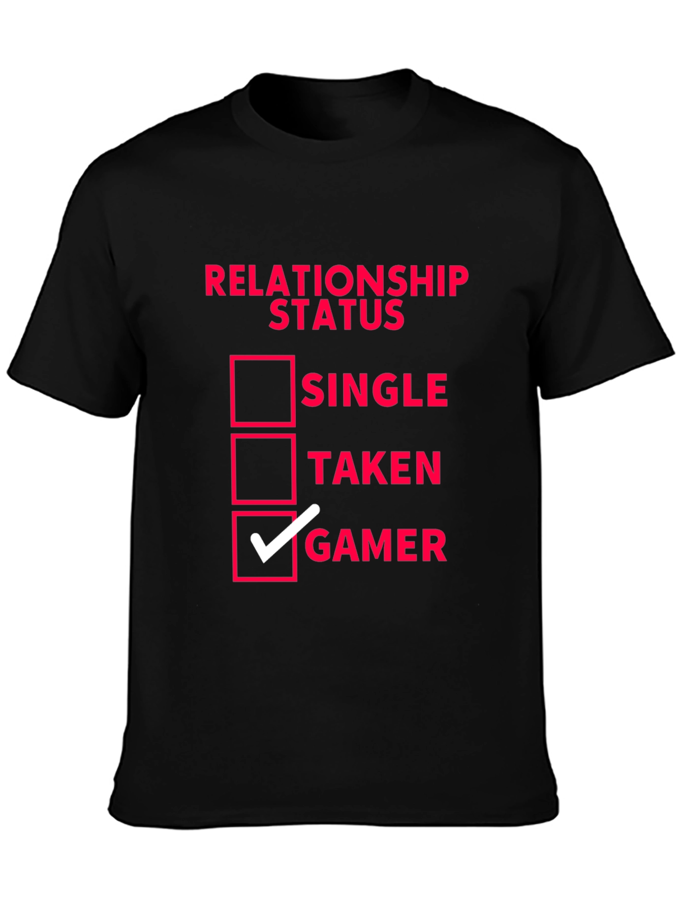 Relationship Status Gamer T-Shirt - Black