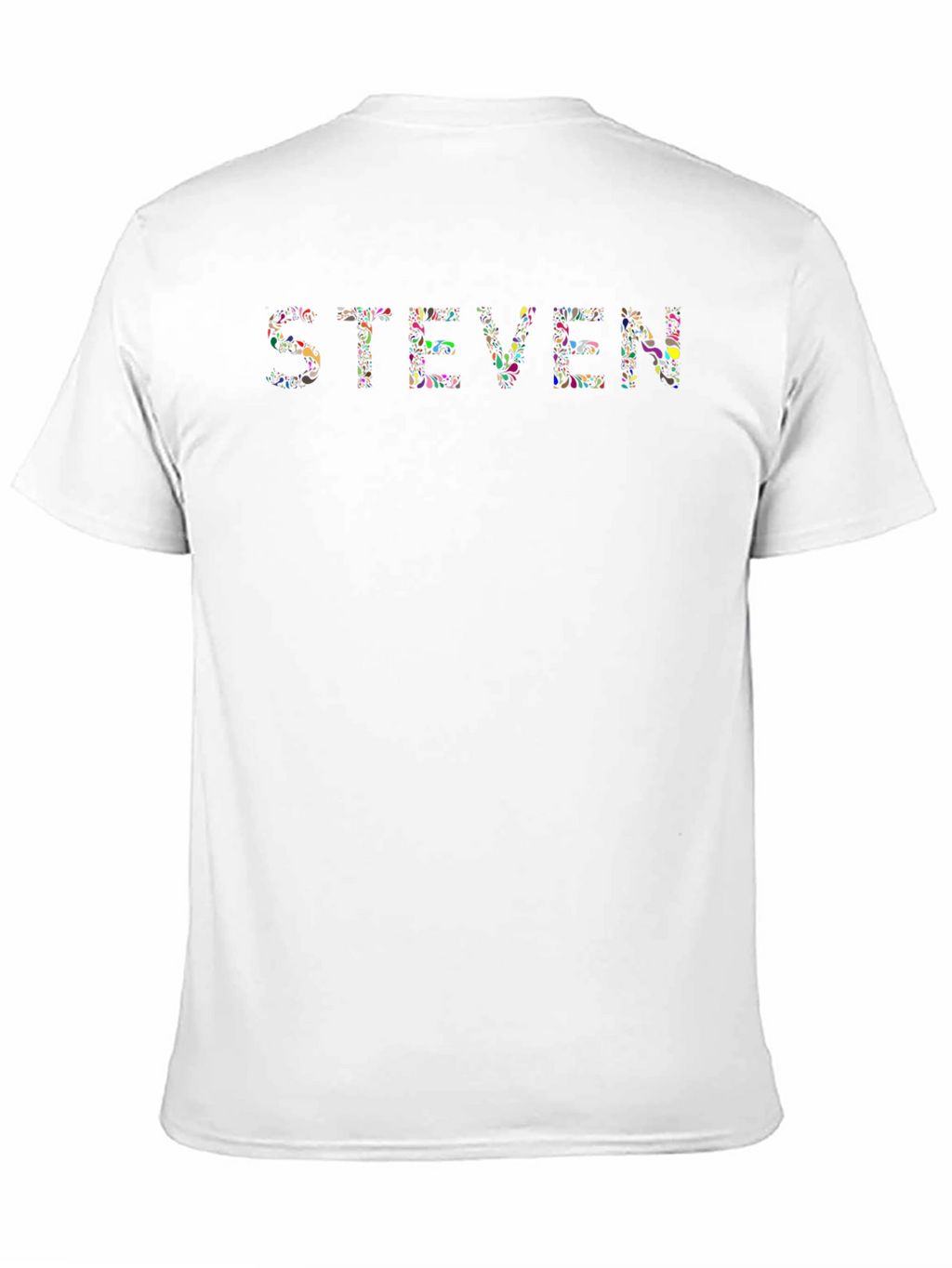 Steven Floral Print Black T-Shirt