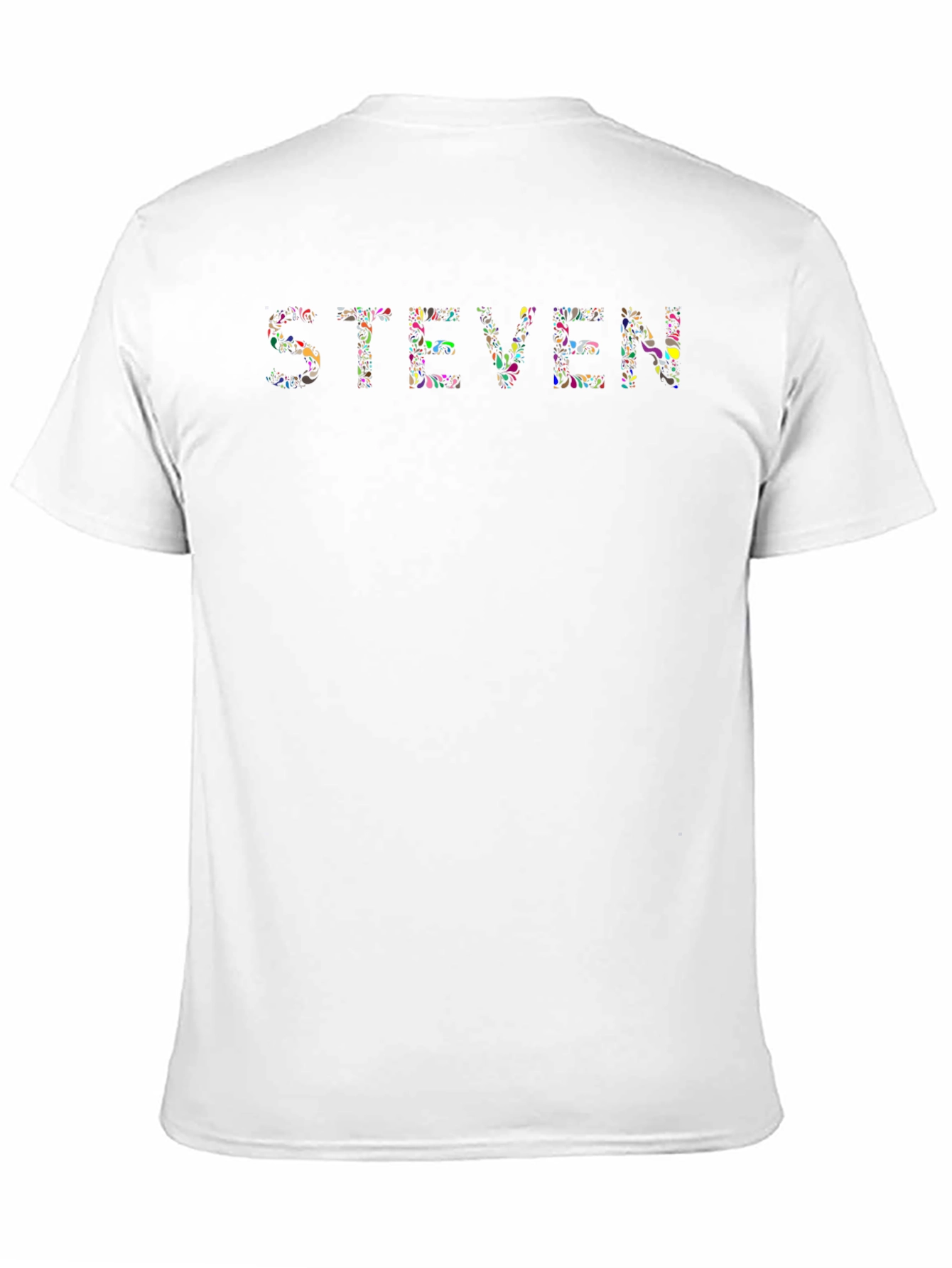 Steven Floral Print Black T-Shirt