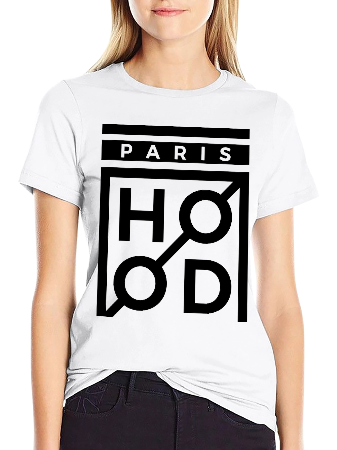 Paris Hood T-Shirt - Modern Graphic Tee