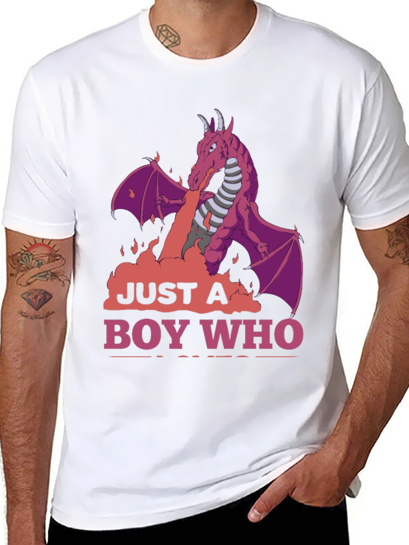 Dragon Boy T-Shirt: Just A Boy Who Loves Dragons