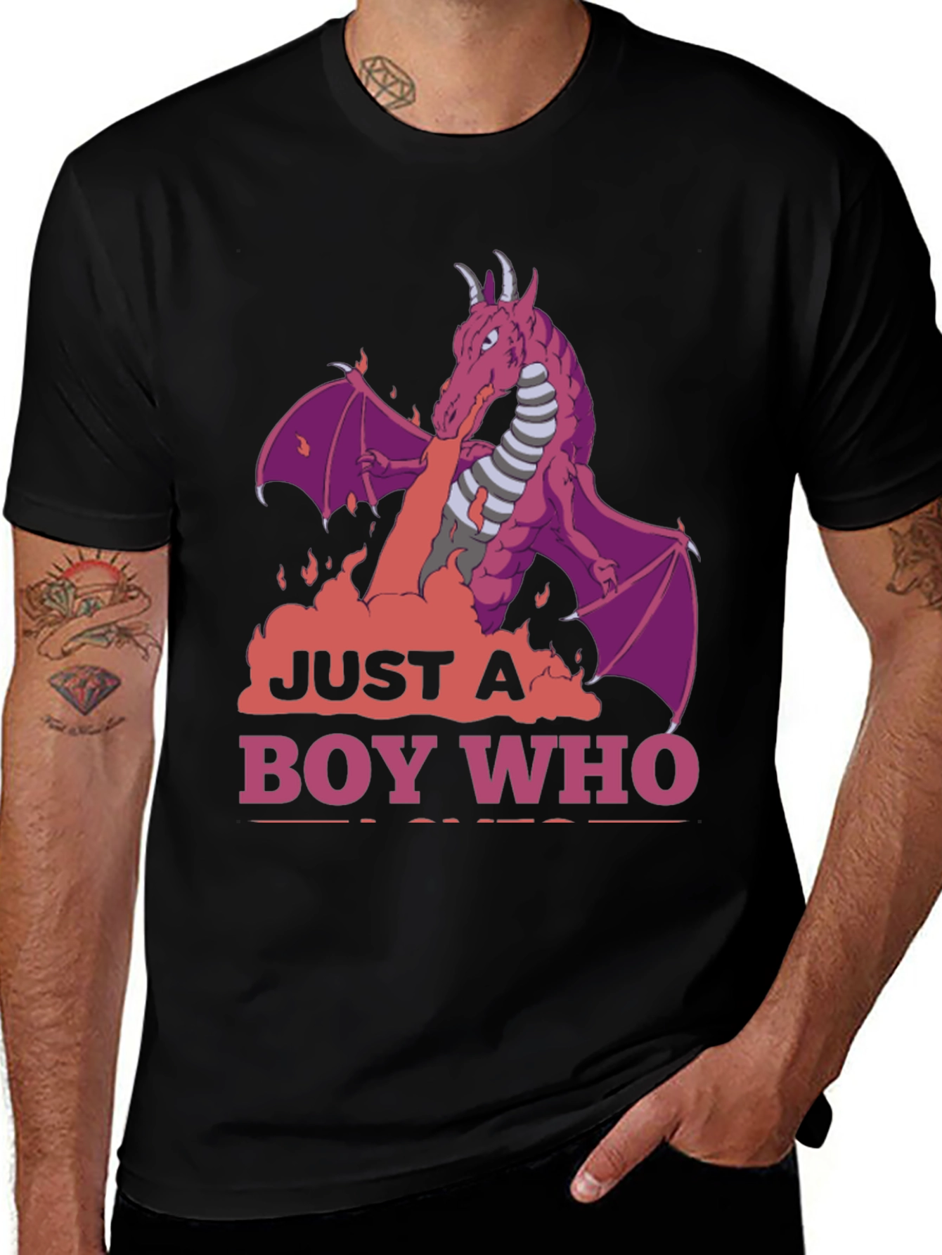 Dragon Boy T-Shirt: Just A Boy Who Loves Dragons