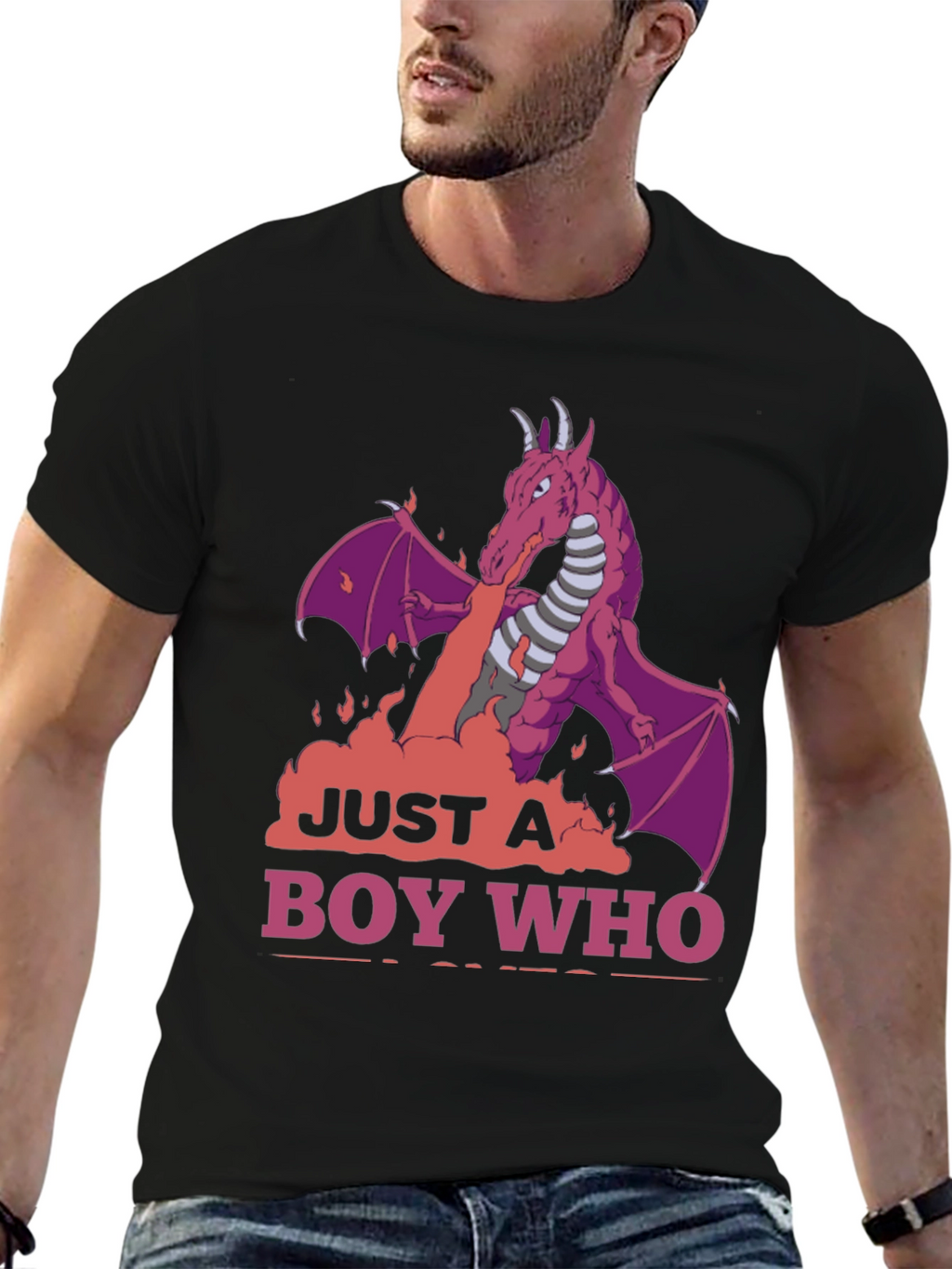 Dragon Boy T-Shirt: Just A Boy Who Loves Dragons