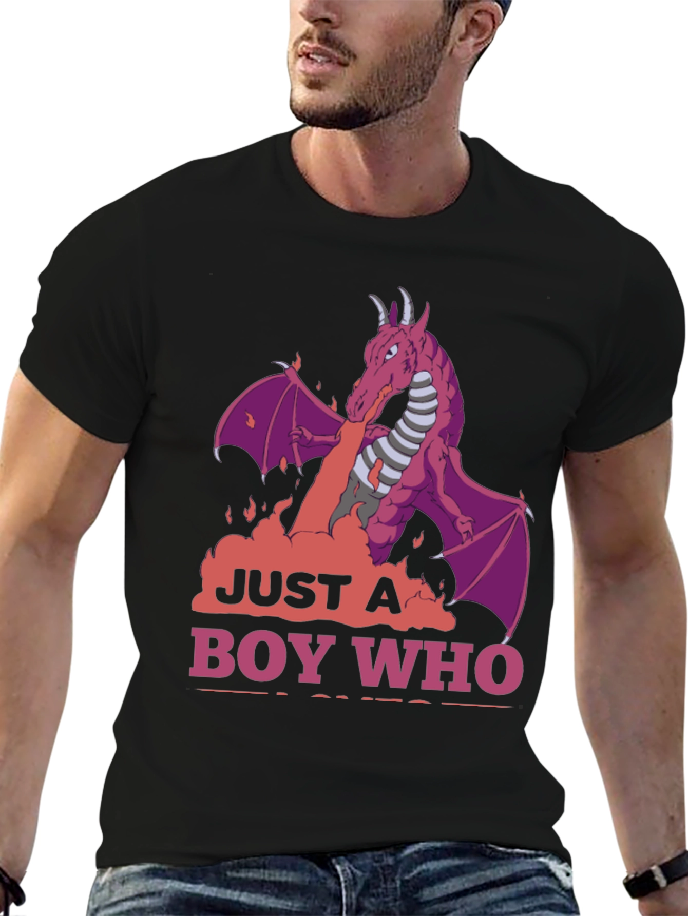 Dragon Boy T-Shirt: Just A Boy Who Loves Dragons