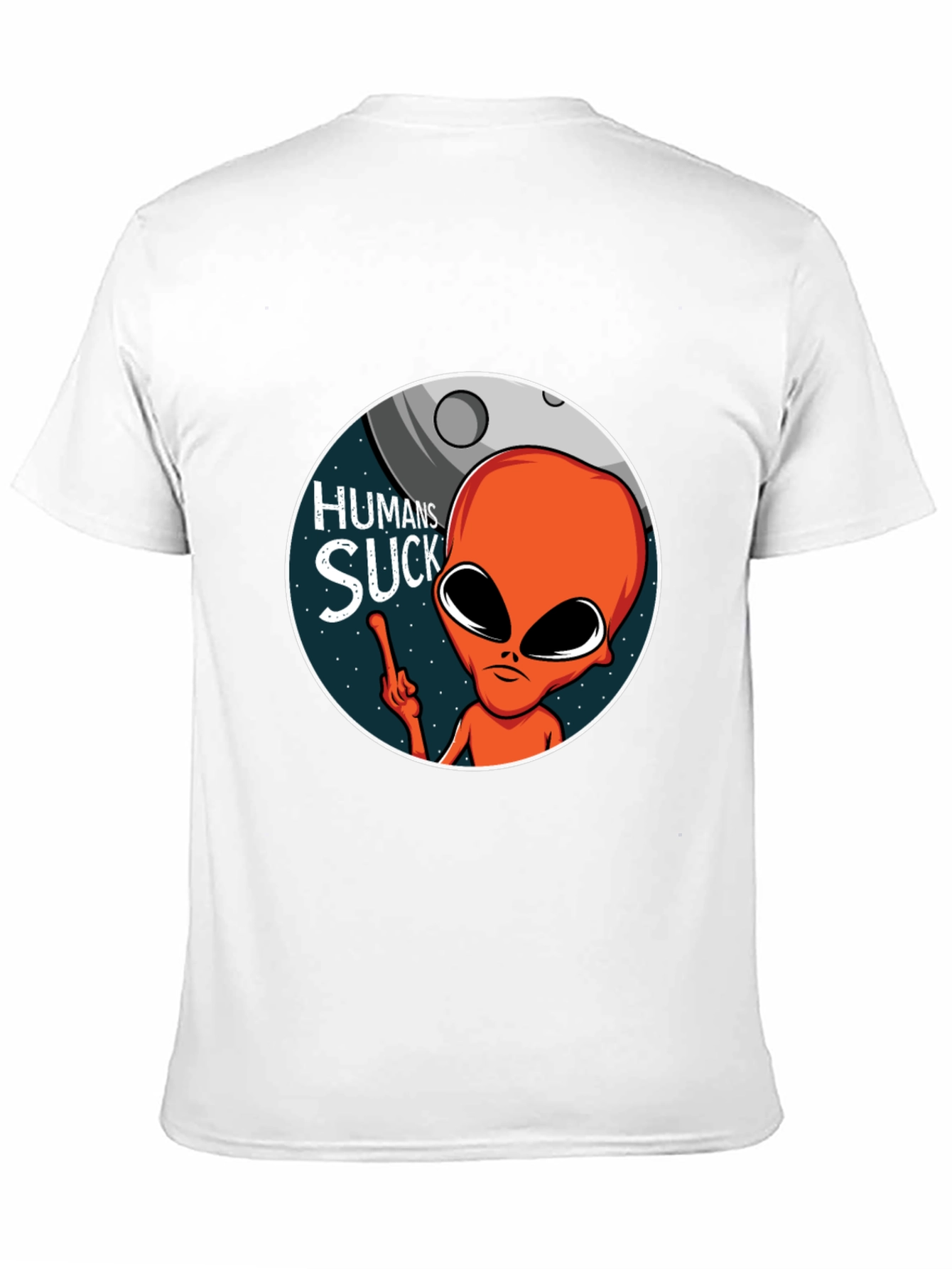Humans Suck Alien Graphic T-Shirt