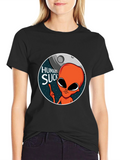 Humans Suck Alien Graphic T-Shirt