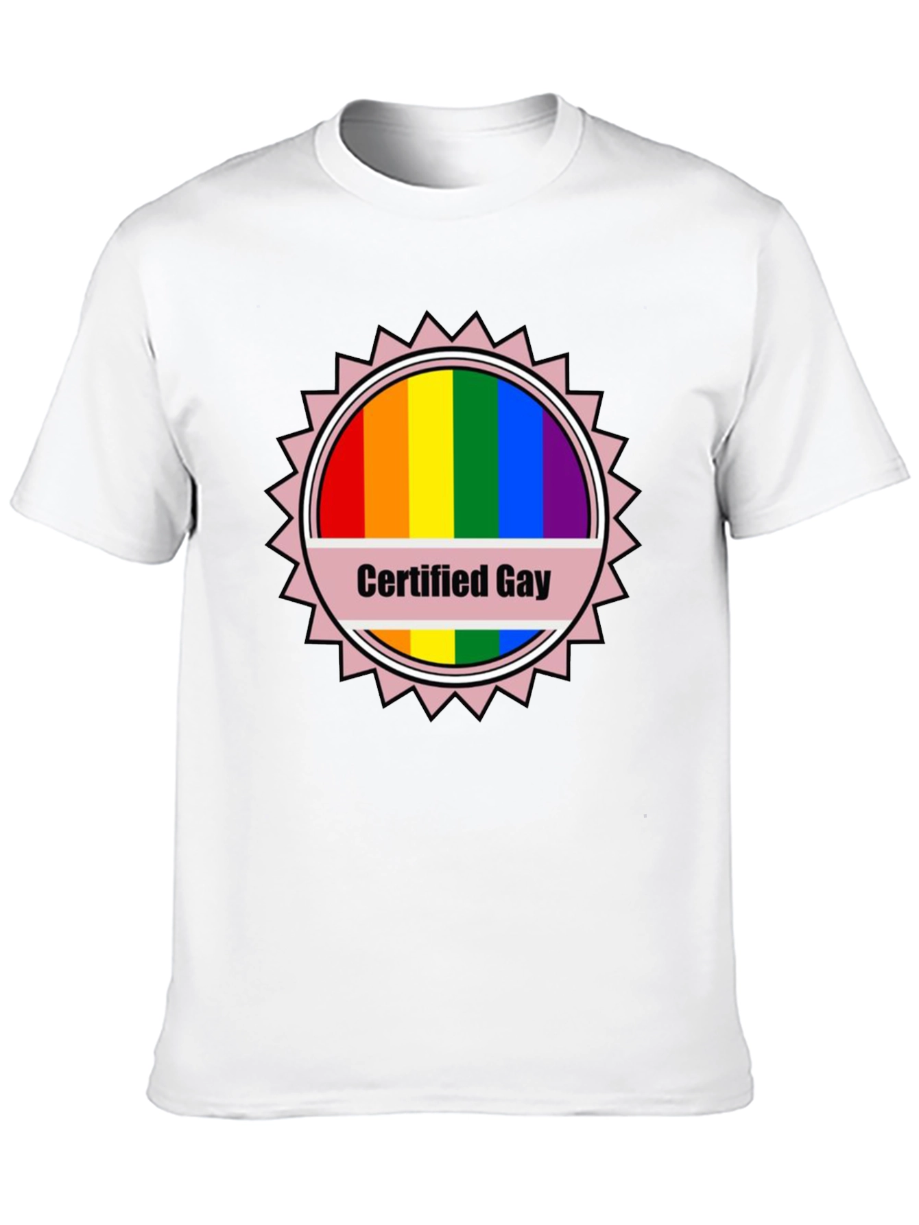 Certified Gay Rainbow T-Shirt Pride LGBTQ
