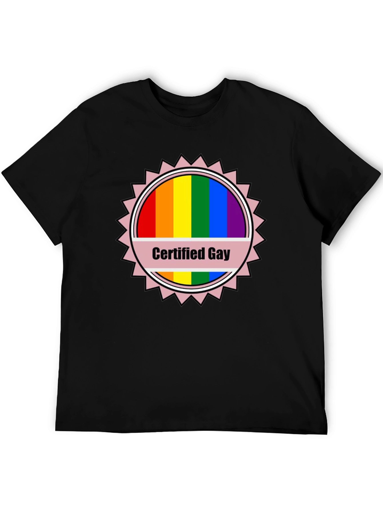 Certified Gay Rainbow T-Shirt Pride LGBTQ