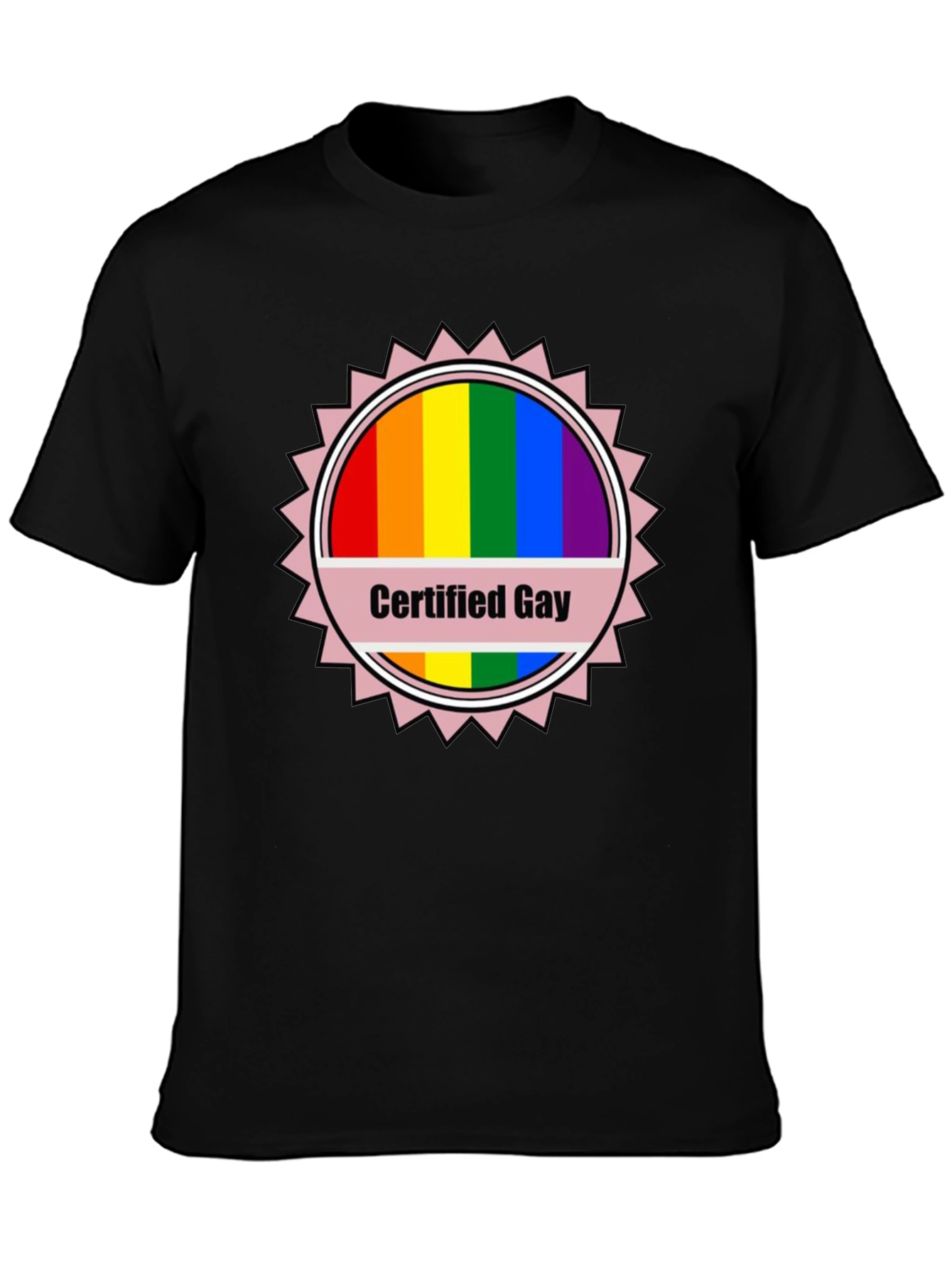 Certified Gay Rainbow T-Shirt Pride LGBTQ