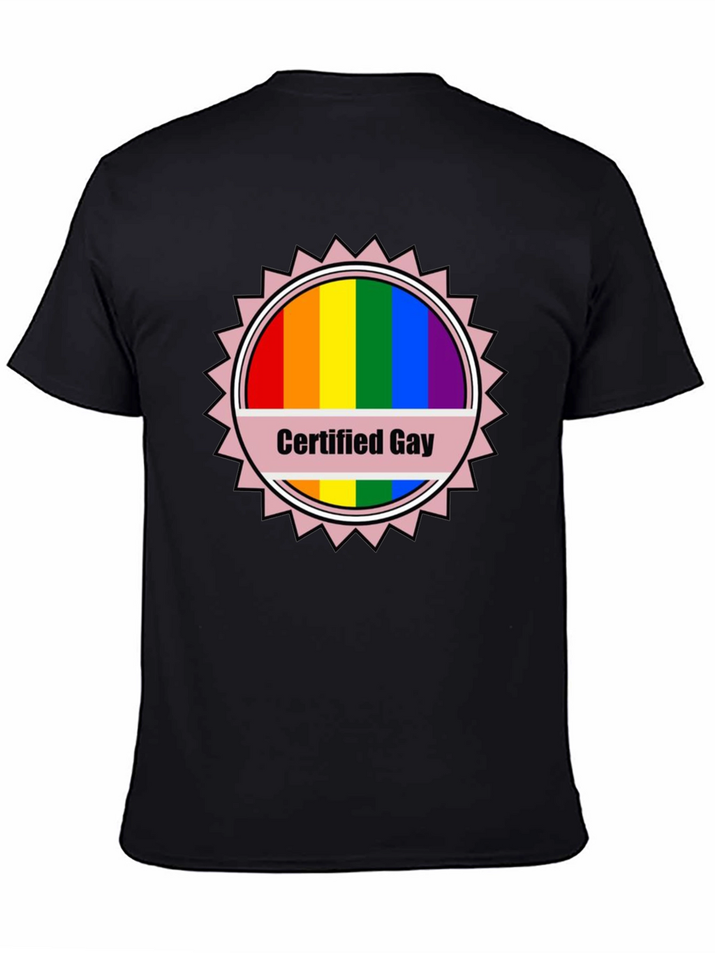 Certified Gay Rainbow T-Shirt Pride LGBTQ