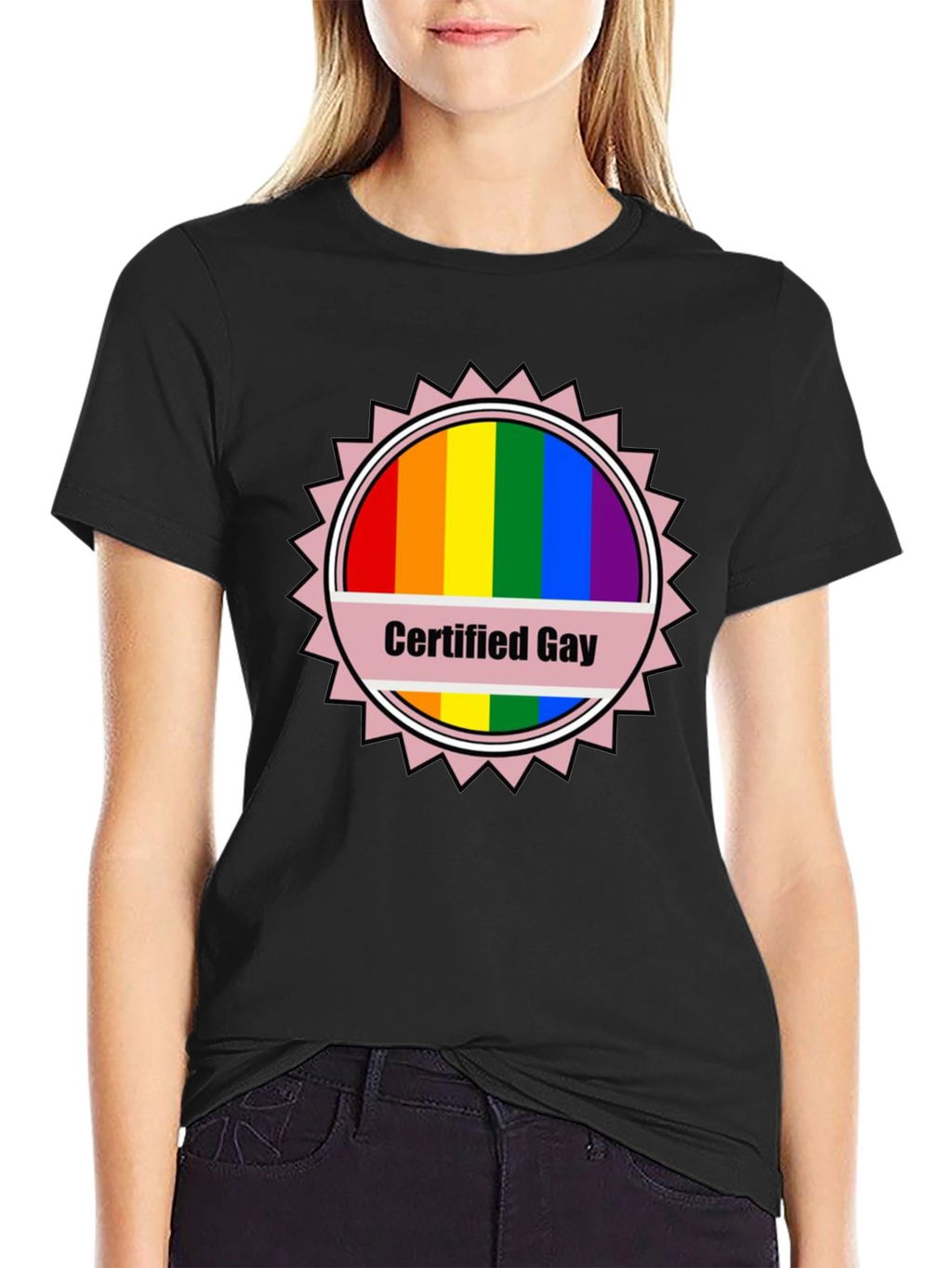 Certified Gay Rainbow T-Shirt Pride LGBTQ