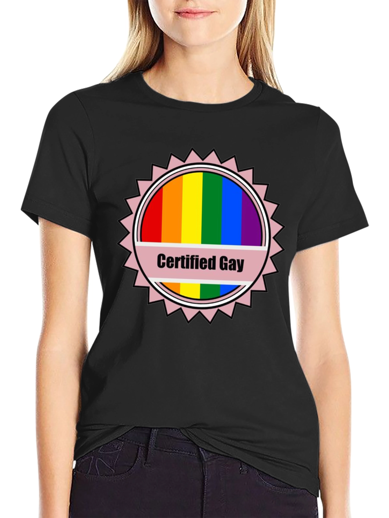 Certified Gay Rainbow T-Shirt Pride LGBTQ