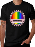 Certified Gay Rainbow T-Shirt Pride LGBTQ