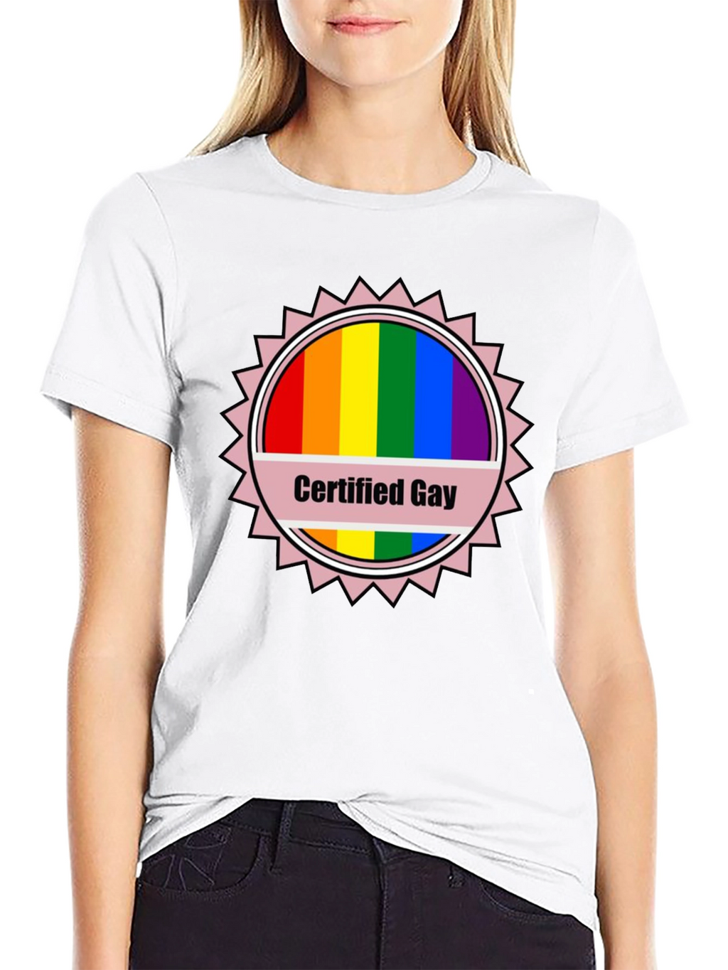 Certified Gay Rainbow T-Shirt Pride LGBTQ