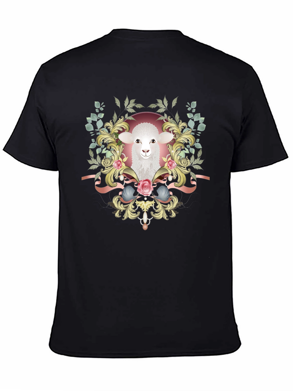 Lamb Floral Graphic Tee - Stylish Unisex Shirt