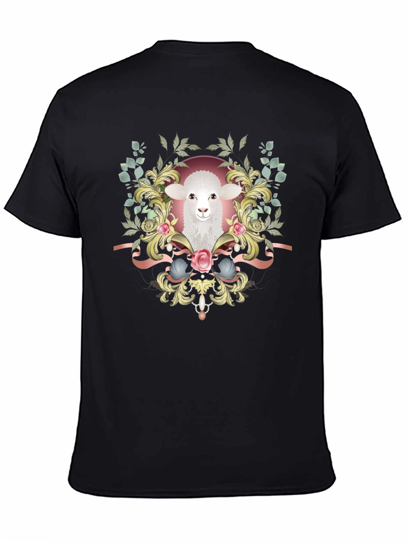 Lamb Floral Graphic Tee - Stylish Unisex Shirt