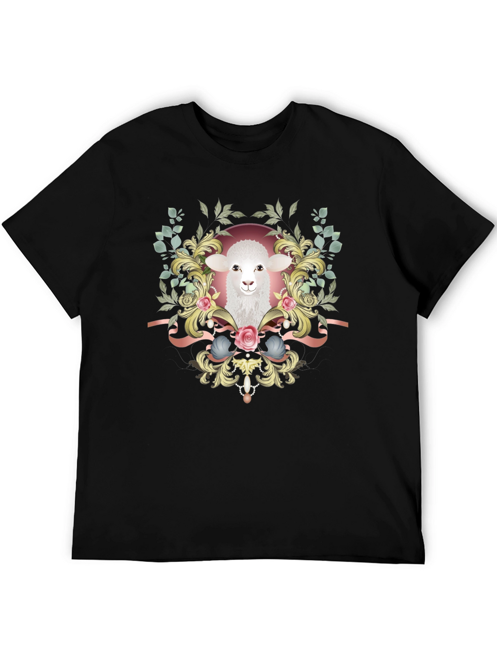 Lamb Floral Graphic Tee - Stylish Unisex Shirt