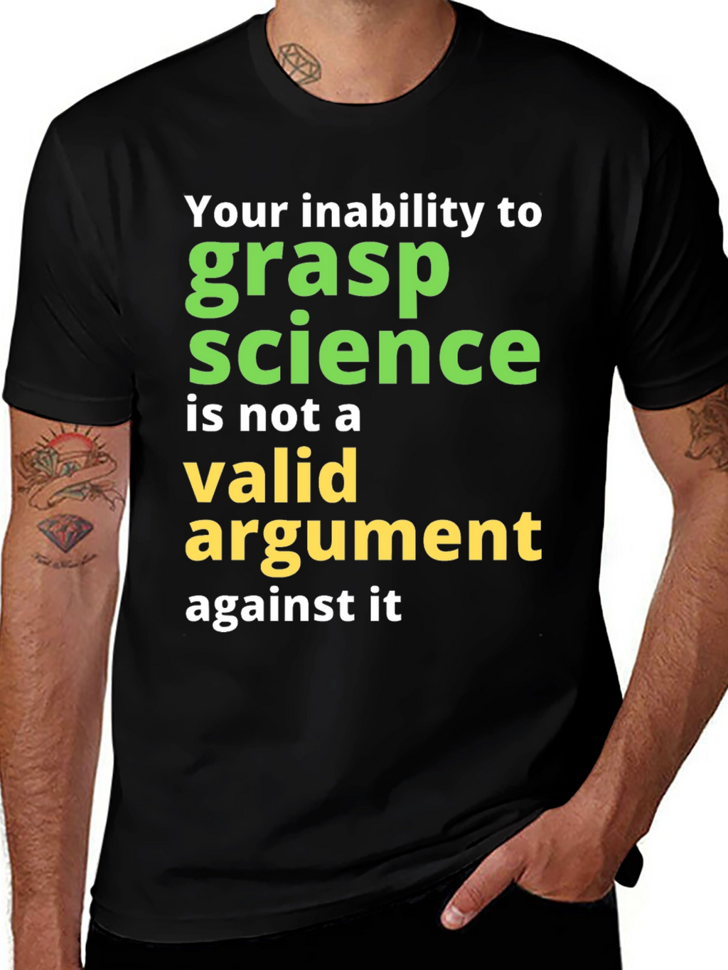 Science Humor T-Shirt: Grasp Science