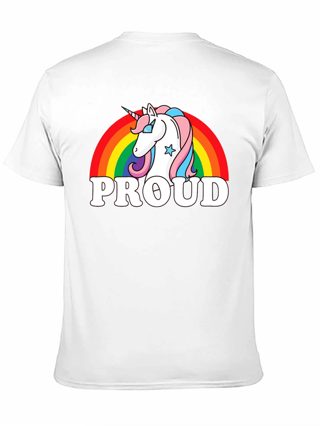 Proud Unicorn Rainbow Graphic T-Shirt