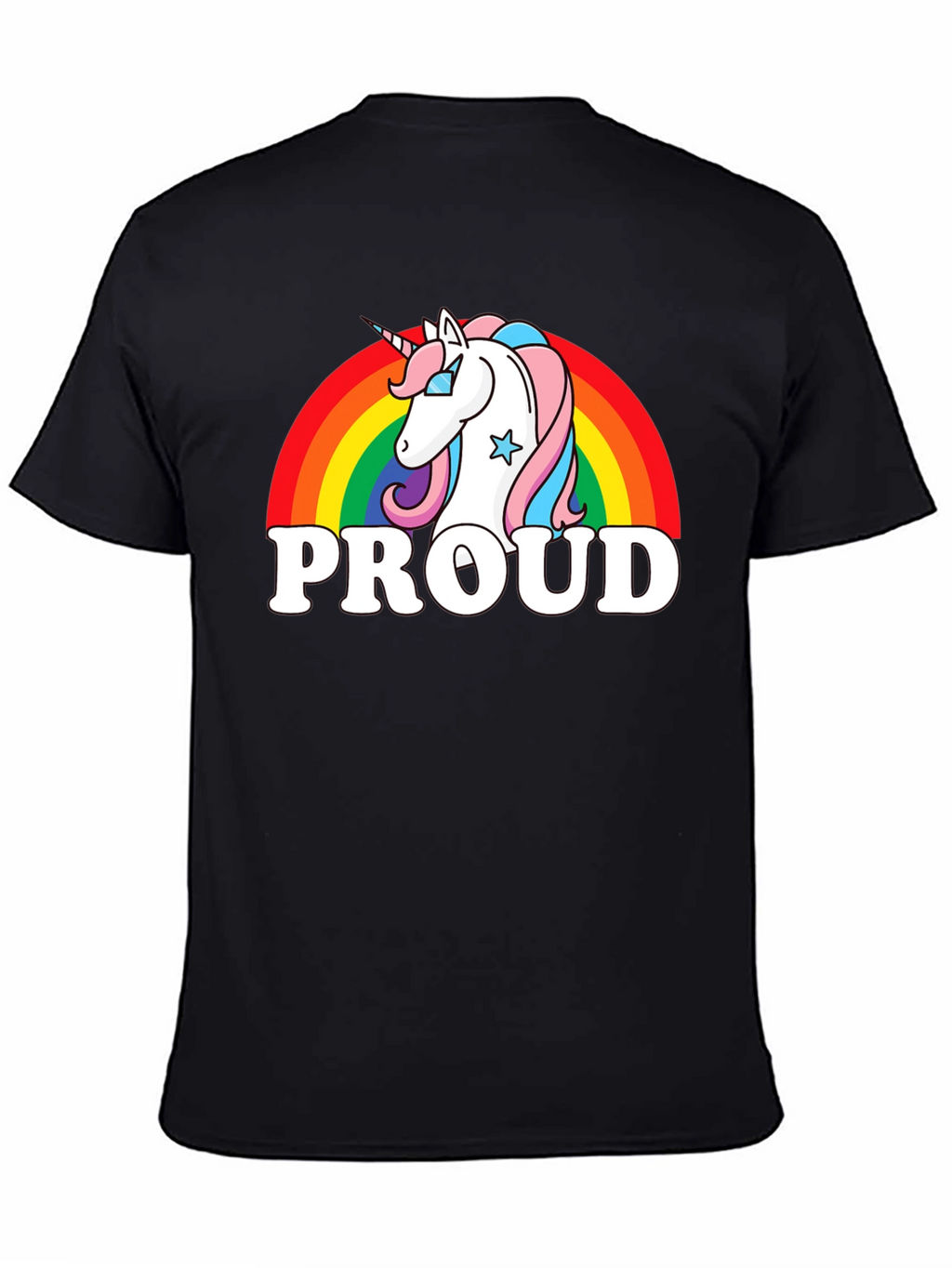 Proud Unicorn Rainbow Graphic T-Shirt