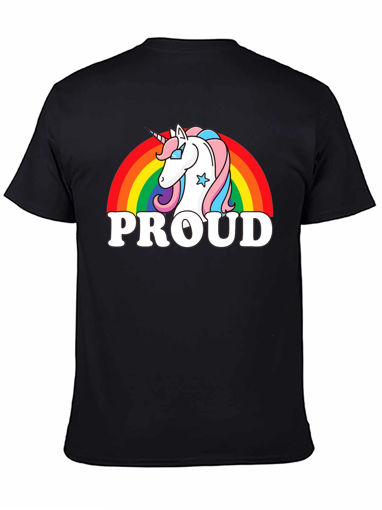 Proud Unicorn Rainbow Graphic T-Shirt