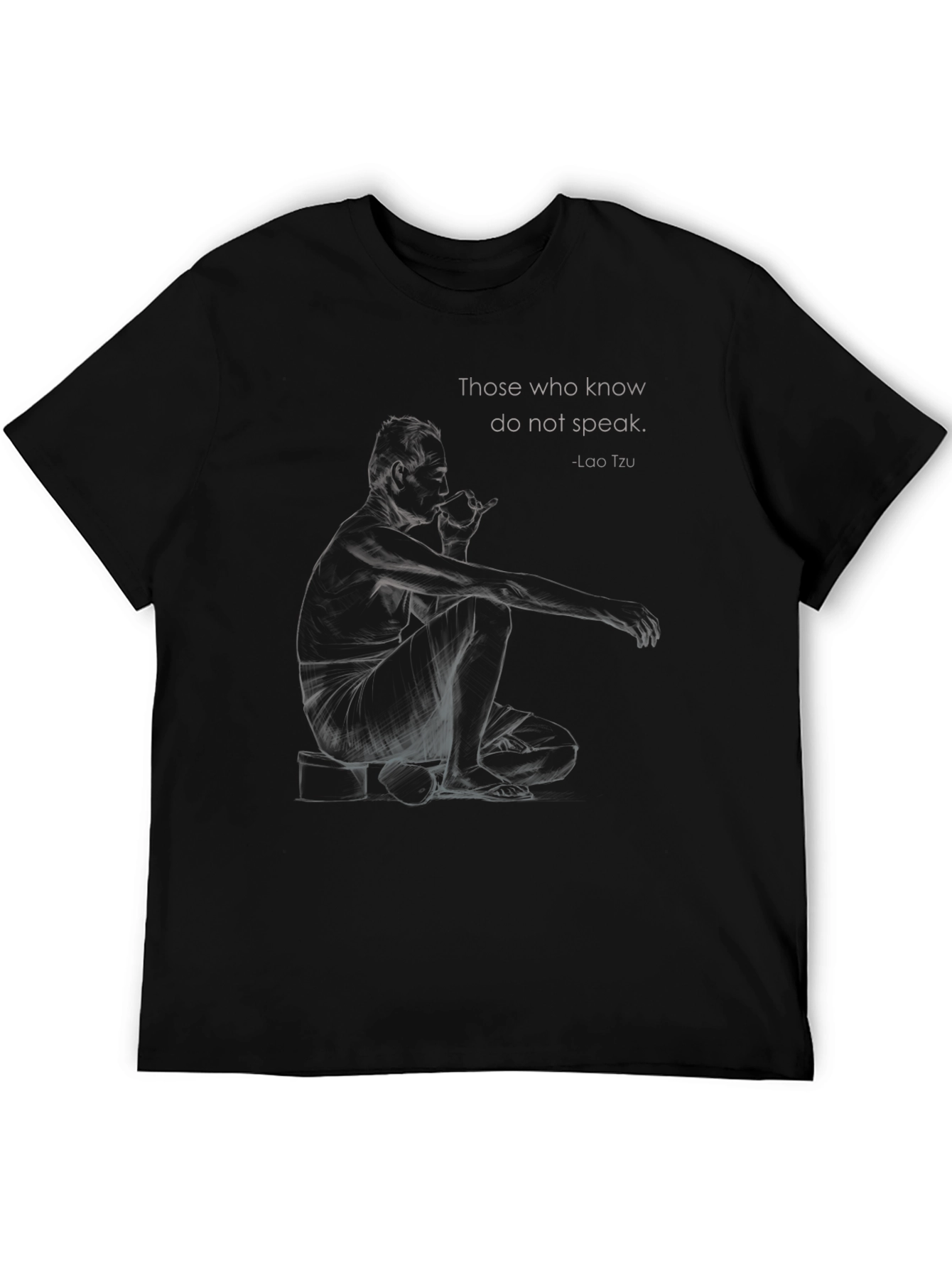 Lao Tzu T-Shirt - Those Who Know Do Not Speak