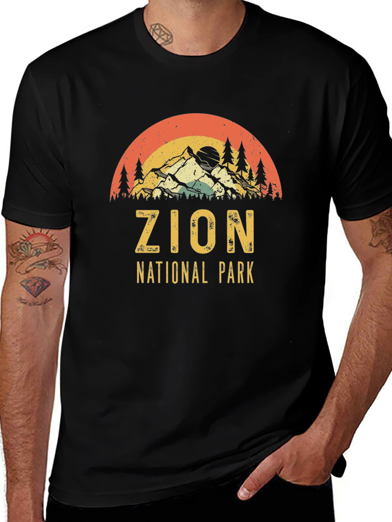 Zion National Park Retro Graphic Tee