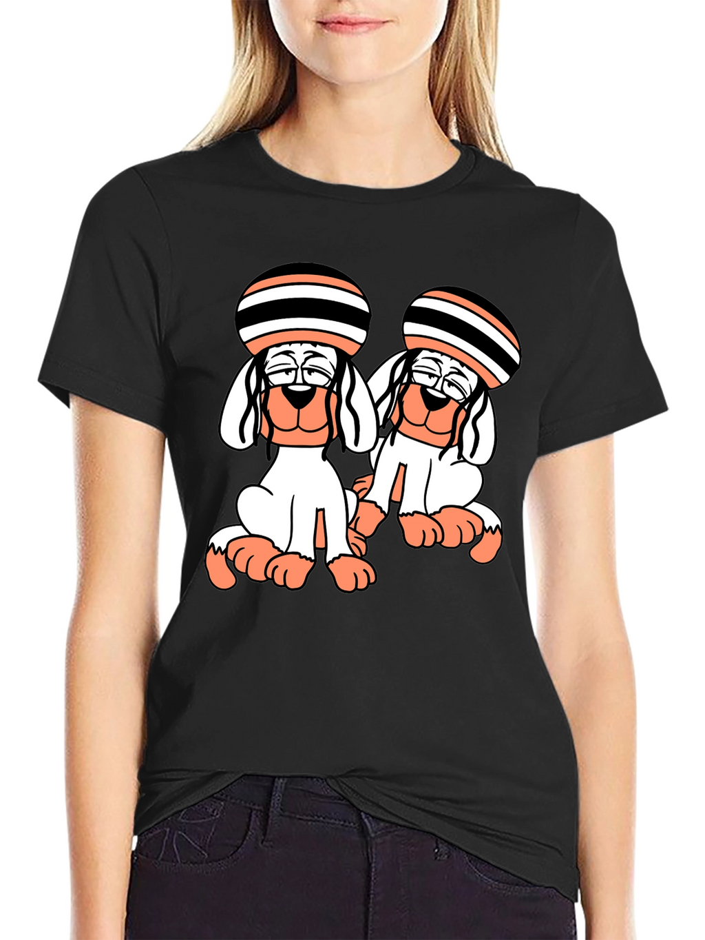 Dog Cartoon Graphic T-Shirt