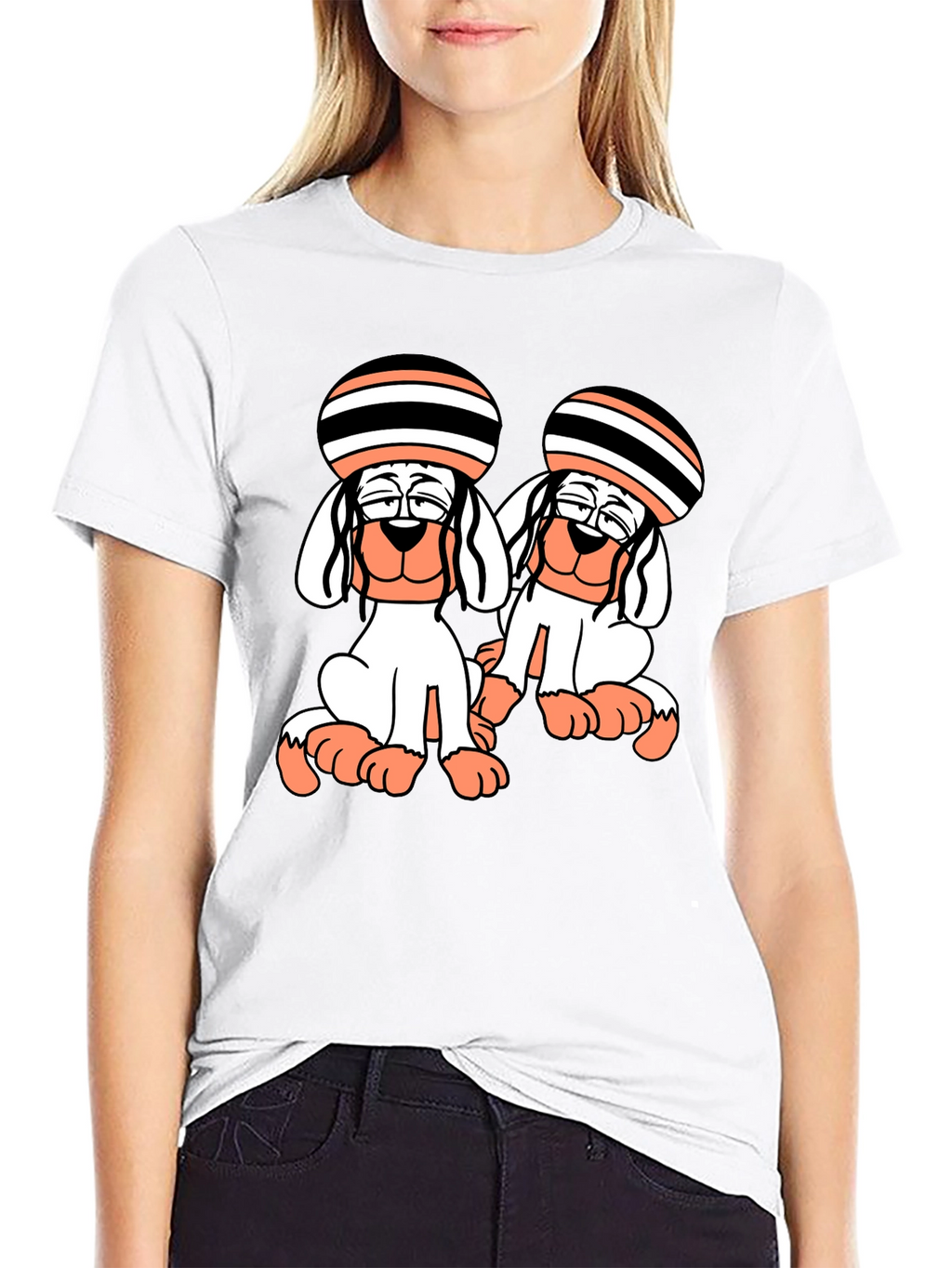 Dog Cartoon Graphic T-Shirt