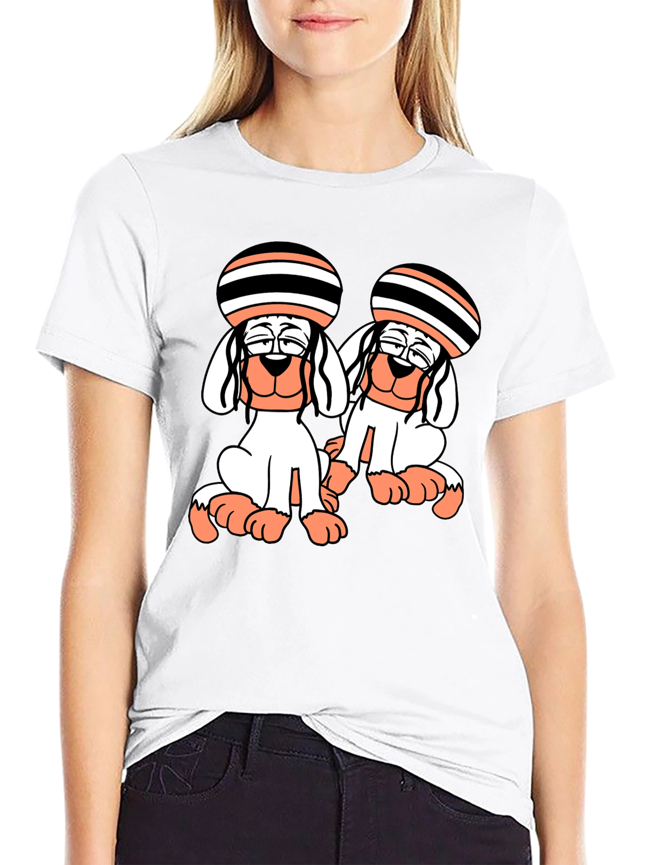 Dog Cartoon Graphic T-Shirt
