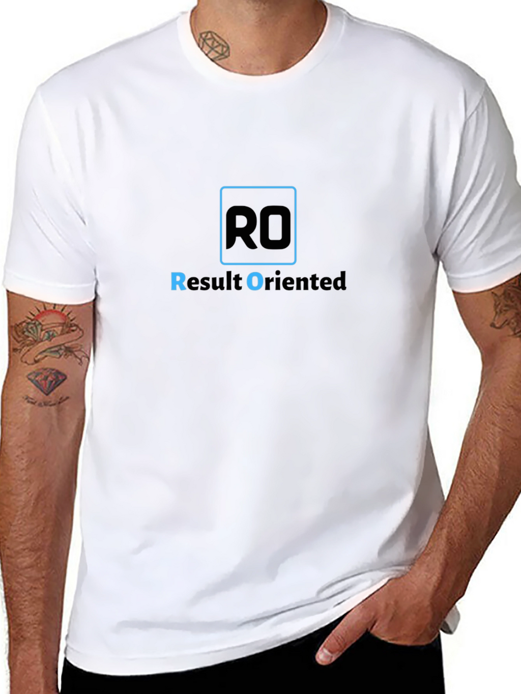 Result Oriented Black T-Shirt