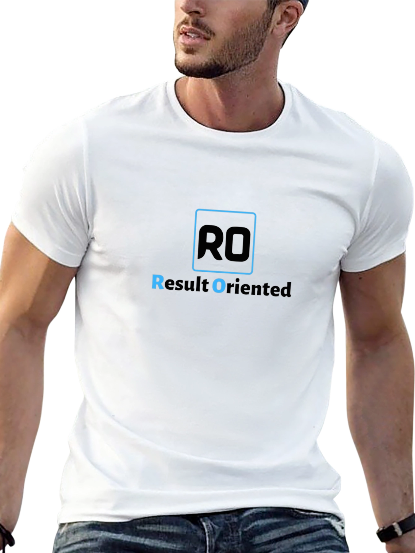 Result Oriented Black T-Shirt