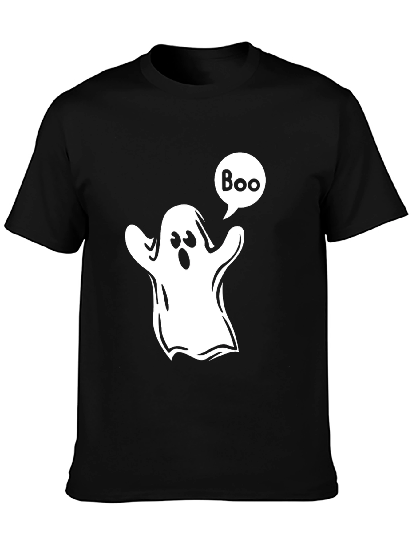 Boo Ghost Graphic Tee - Halloween T-Shirt