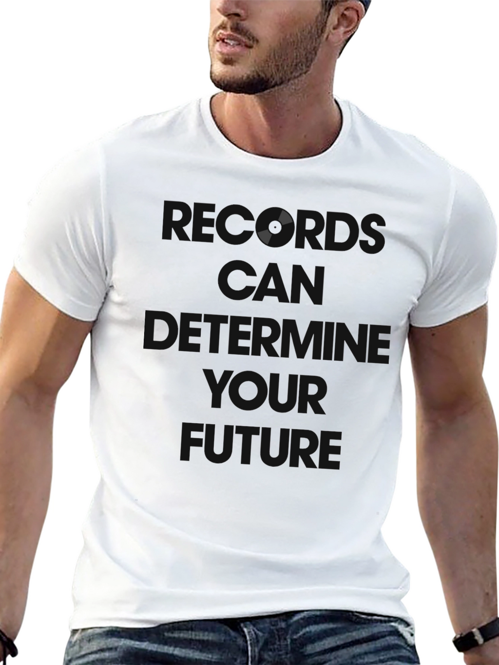 Modern Black Graphic Tee - Own Your Future