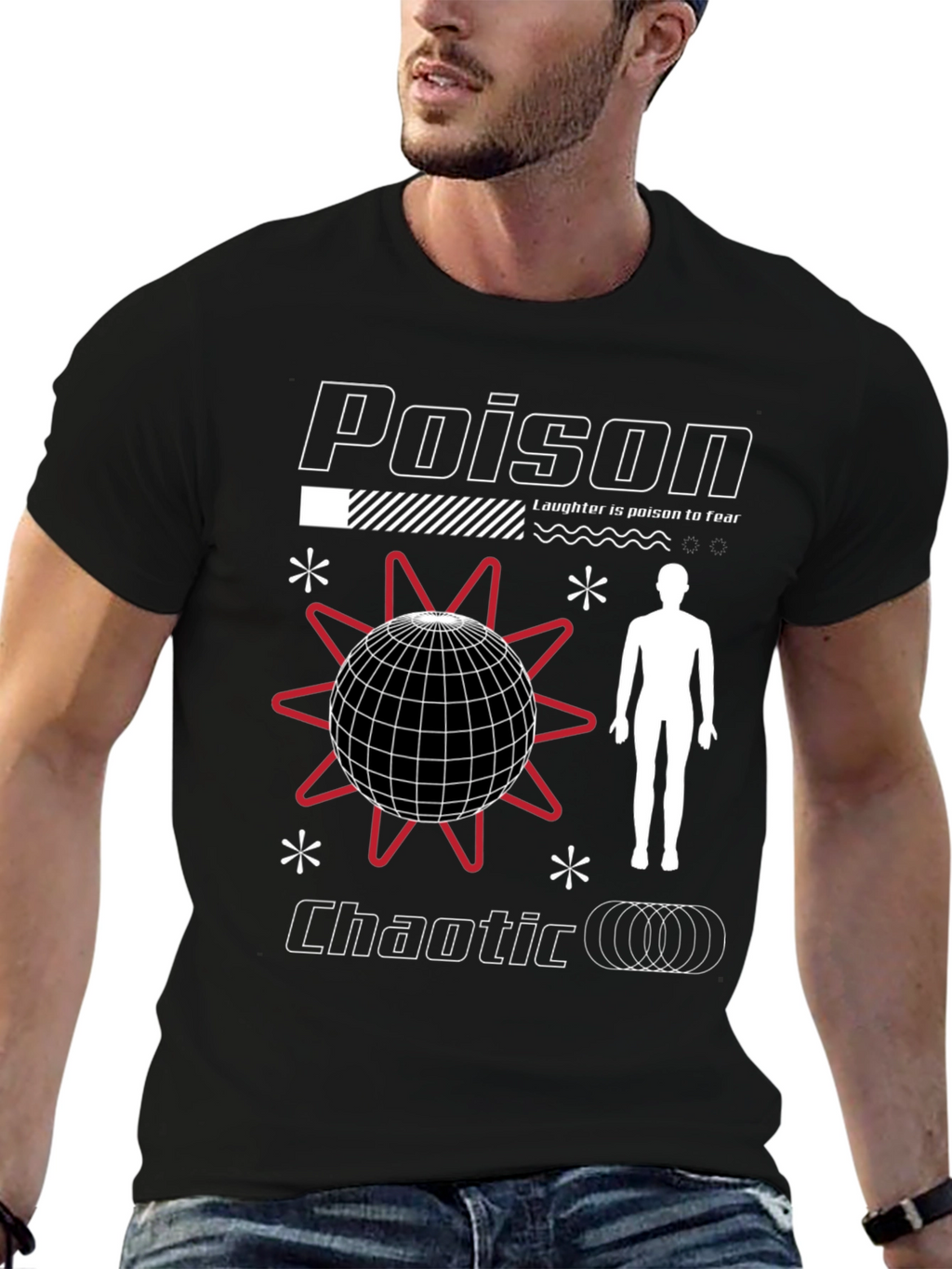 Poison Chaotic Graphic Tee - Edgy Streetwear